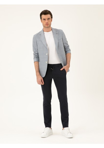 Erkek Siyah Slim Fit Keten Karışımlı Ceket 50294201-VR036 fırsatları