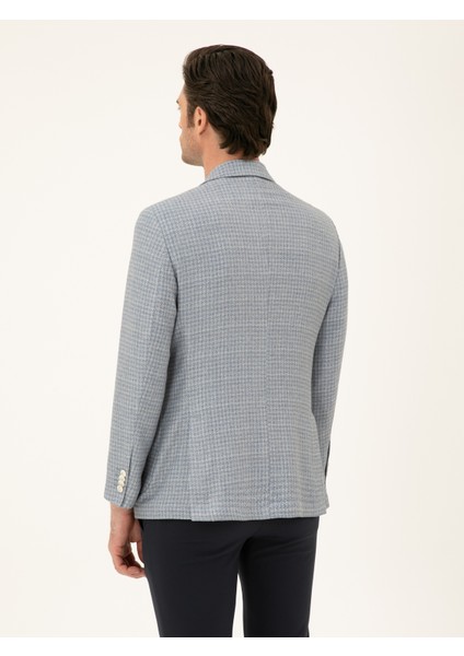 Erkek Siyah Slim Fit Keten Karışımlı Ceket 50294201-VR036 indirimleri