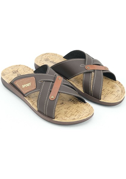 Yazlık Comfort Taban Sunir Deri Erkek Terlik modelleri