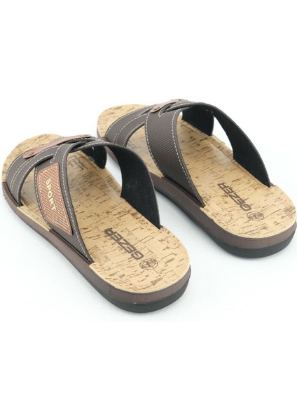Yazlık Comfort Taban Sunir Deri Erkek Terlik fırsatları