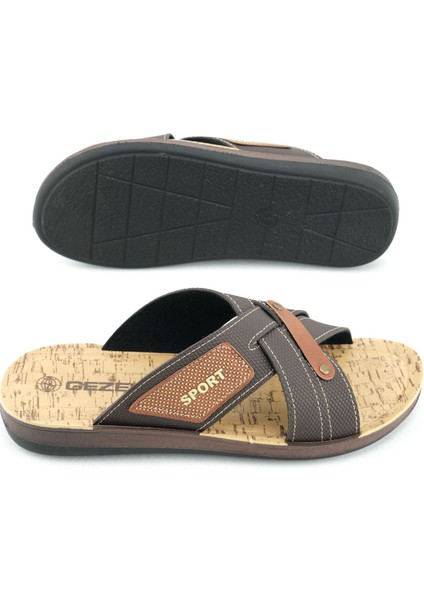 Yazlık Comfort Taban Sunir Deri Erkek Terlik indirimleri