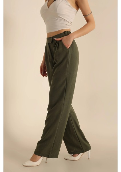 Kadın Cırtlı Aerobin Keten Pantolon fiyatları