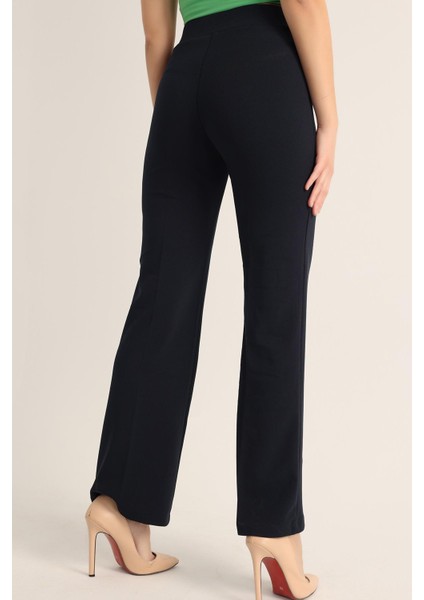 Kadın Çimalı Ispanyol Paça Yüksek Bel Pantolon modelleri