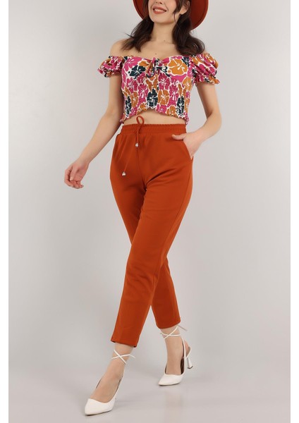 Kadın Beli Lastikli Cepli Havuç Kalıp Pantolon fiyatları