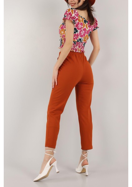 Kadın Beli Lastikli Cepli Havuç Kalıp Pantolon fırsatları