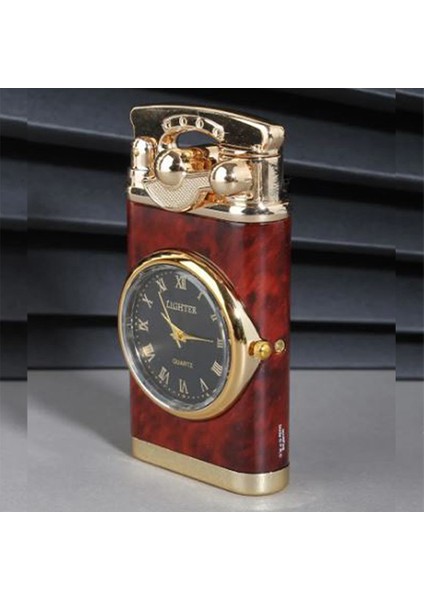 Kişiye Özel Isimli Saatli Pürmüz Gazlı Metal Tasarım Çakmak (Siyah,gri,bordo Renk Mevcut) modelleri