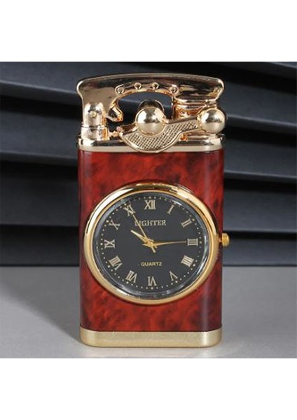 Kişiye Özel Isimli Saatli Pürmüz Gazlı Metal Tasarım Çakmak (Siyah,gri,bordo Renk Mevcut) fırsatları