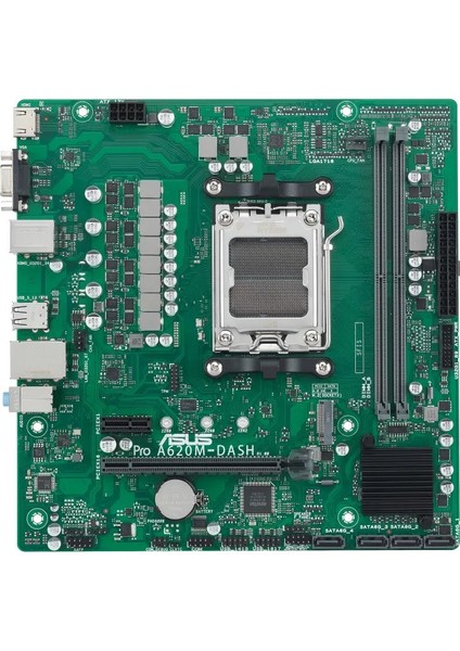 Pro A620M-DASH-CSM Amd A620 Am5 Ddr5 6400 HDMI VGA M2 Usb3.2 Matx Dash Destekli Network Bağlant
