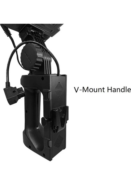 YNLUX100 LED Işık Uyumlu V-Mount Batarya Handle Siyah