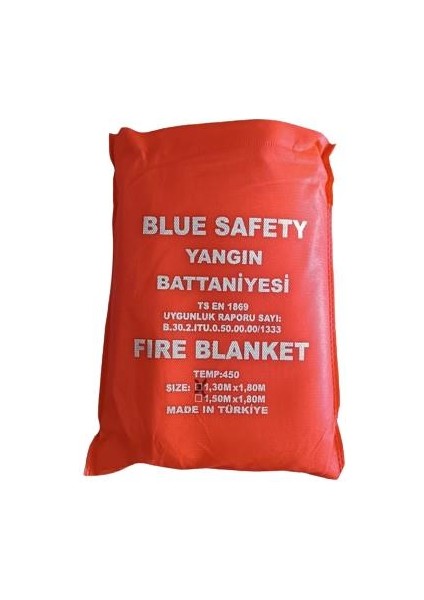 Blue Safety Yangın Battaniyesi 130 X180 cm Ts En 1869