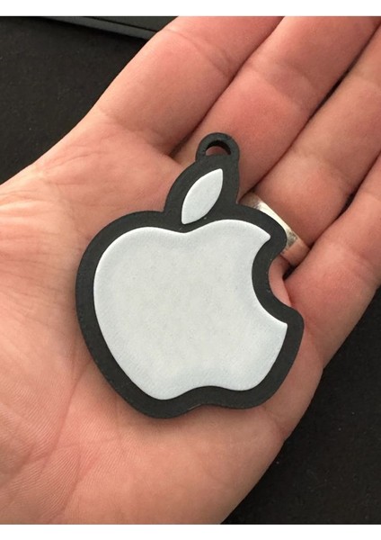 Apple Logo Renkli Anahtarlık