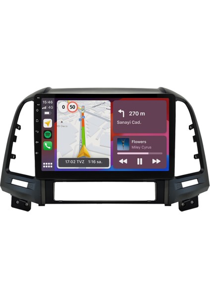 Hyundai Santa Fe (2006-2012) Android 14 Multimedya - 2 GB Ram - 32 GB Hafıza - Carplay CRV4291XP