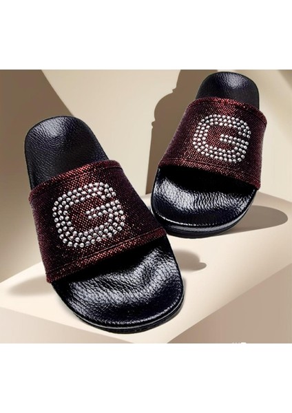 Çocuk Pırıltılı Harf Detaylı Ev Dışarı Terliği fırsatları