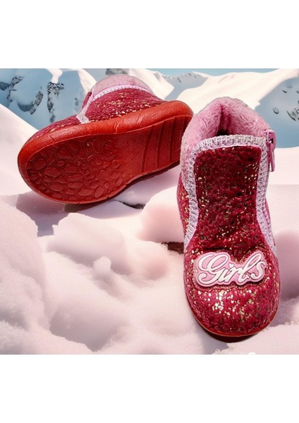 Çocuk Günlük Kaymaz Taban Fermuarlı Girls Panduf fiyatları