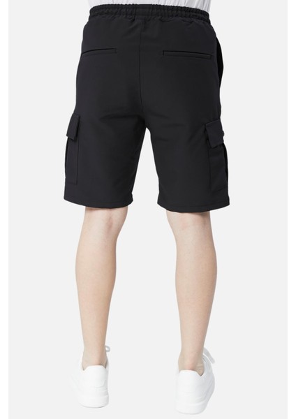 Beli Lastikli Kargo Cepli Standart Fit Bağcıklı Erkek Şort C360