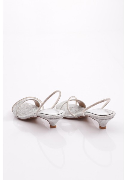 6100 Kadin Taş Işlemeli Topuklu Abiye Ayakkabi modelleri