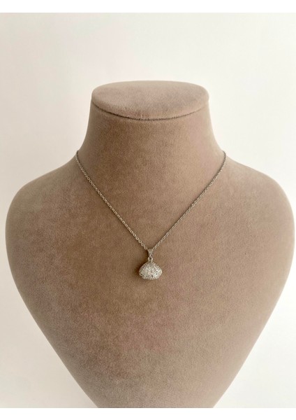 Incili Istiridye Çelik Kolye - Silver fiyatları