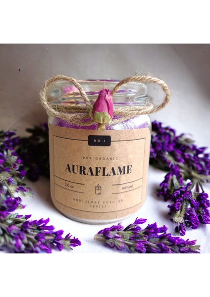 Özel Tasarım Mum Serisi , Lavanta ve Gül Aromalı , Hediyelik Mum