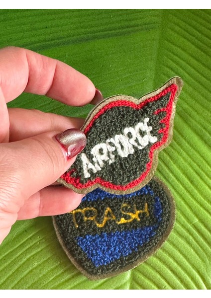 2 Adet Dokuma Arma Seti Dikiş Aksesuarı Aplike 9 x 5 Cm-8 x 7 cm