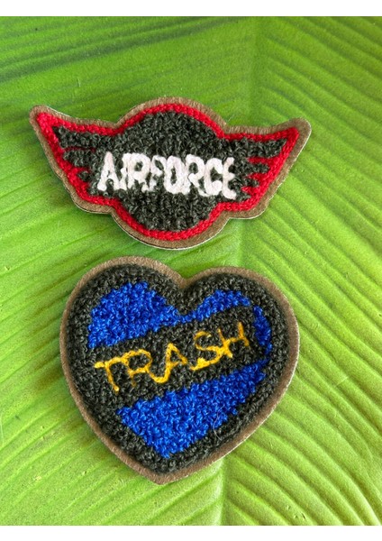 2 Adet Dokuma Arma Seti Dikiş Aksesuarı Aplike 9 x 5 Cm-8 x 7 cm modelleri