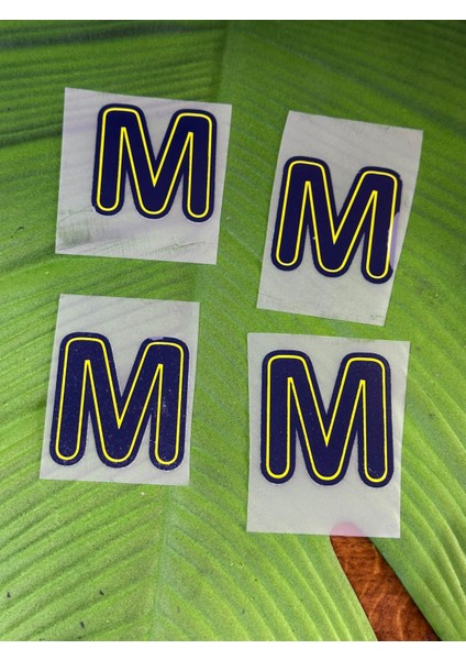 5 x 4 cm 4 Adet Ütü Ile Yapışan M Harfi Transfer Baskı Arma fiyatları