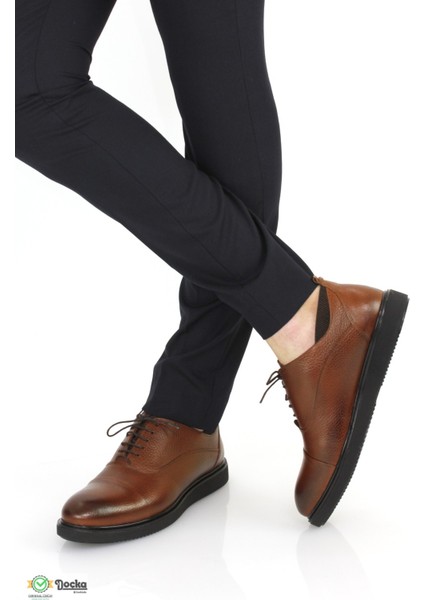 Erkek Hakiki Deri Kalın Taban Klasık Yarı Parlak Oxford Ayakkabı ER24/CS860 modelleri