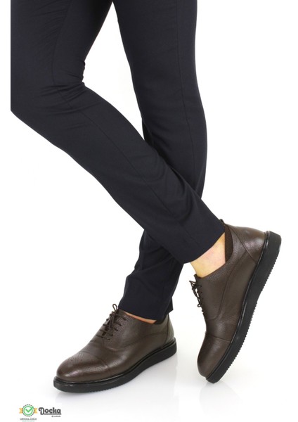 Erkek Hakiki Deri Spor Tarz Klasık Ayakkabı ER23/A858D