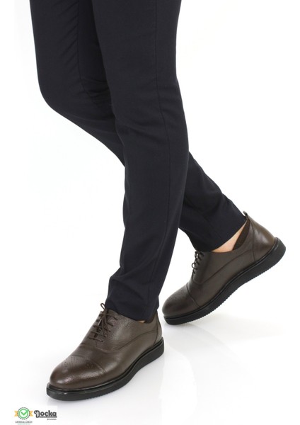 Erkek Hakiki Deri Spor Tarz Klasık Ayakkabı ER23/A858D indirimleri