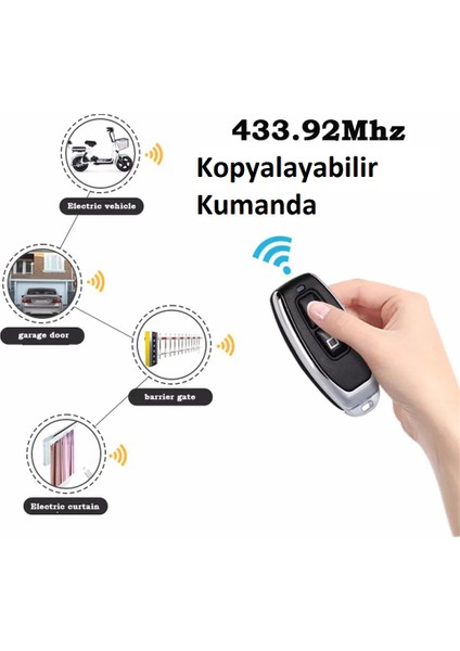 Ece Otomasyon Rf 433 Mhz Kumanda 2 Kanal Kopyalama Özelliği