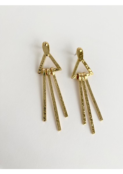 Özel Tasarım Üçgen Çubuk Sallantılı Küpe