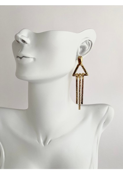 Özel Tasarım Üçgen Çubuk Sallantılı Küpe modelleri