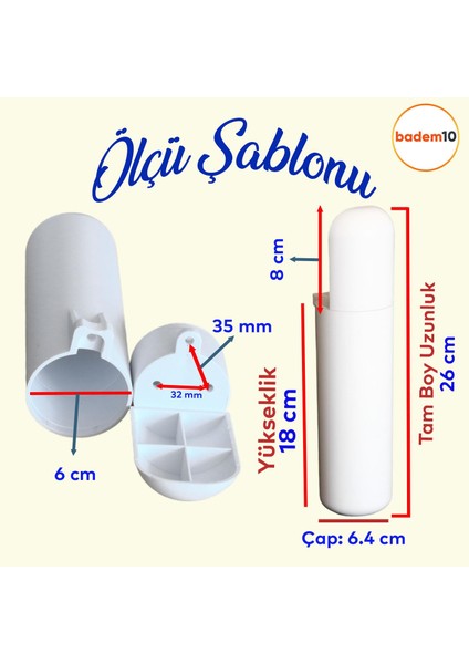 Kapsül Bohem Mobilya Yükseltici Sehpa Kanepe Tv Ünitesi Koltuk Ayağı Baza Ayakları Mat Beyaz 18 Cm