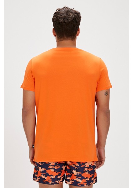 Francis Turuncu Baskılı Erkek Tişört fiyatları