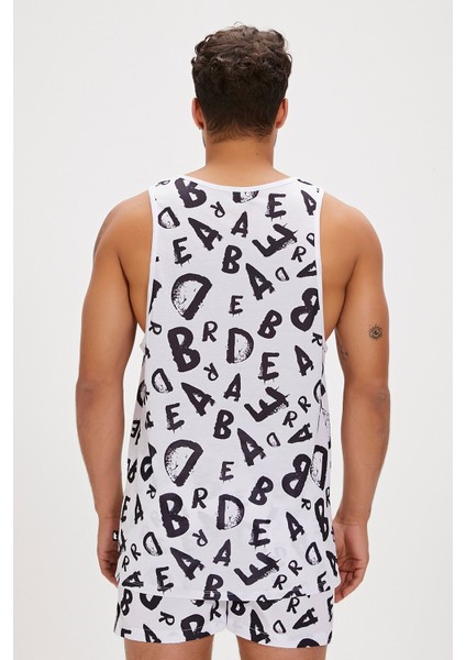 Bling Beyaz Erkek Atlet indirimleri