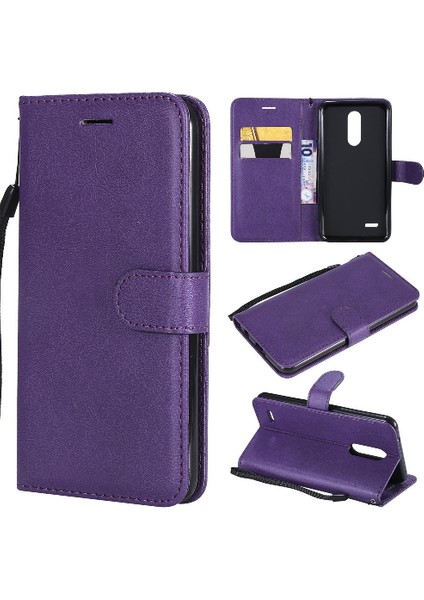 Lg K10 2018 Klasik Düz Renk Iş Cüzdan Telefon Kılıfı Için Flip Case (Yurt Dışından)