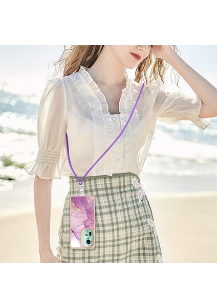 MY Boutique1 Oppo Oppo 11 5g Için Kılıf Anti-Scratch Yumuşak Tampon Crossbody Kordon Askısı (Yurt Dışından)