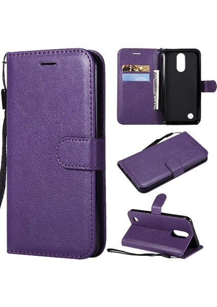 Lg K10 2017 Iş Cüzdan Telefon Kılıfı Için Flip Case Yüksek Kalite Deri (Yurt Dışından)