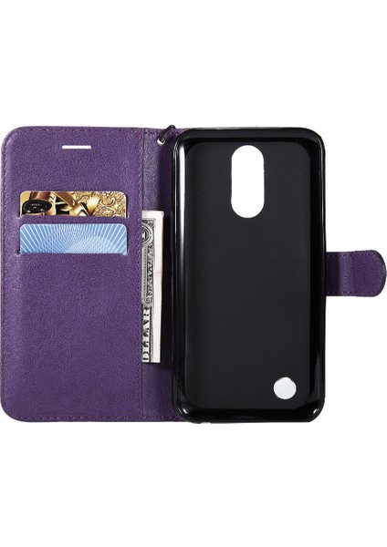Lg K10 2017 Iş Cüzdan Telefon Kılıfı Için Flip Case Yüksek Kalite Deri (Yurt Dışından)