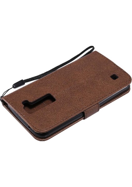 Lg K7 Için Flip Case/k8 Klasik Düz Renk Kart ile Yüksek Kaliteli Deri (Yurt Dışından) modelleri