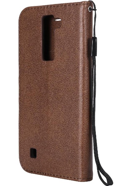 Lg K7 Için Flip Case/k8 Klasik Düz Renk Kart ile Yüksek Kaliteli Deri (Yurt Dışından) fırsatları