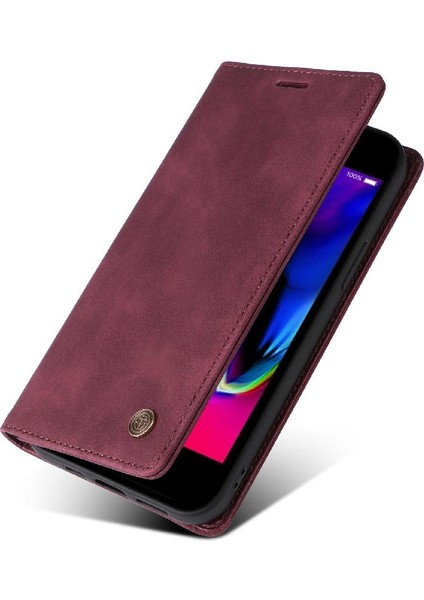 Iphone 7 Için Flip Case Artı/8 Artı Cüzdan Deri Kılıf Darbeye Basit (Yurt Dışından)