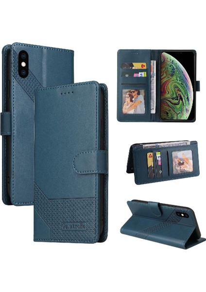 Iphone Xs Max Üç Kart Yuvaları Kickstand Premium Deri Için Flip Case (Yurt Dışından)