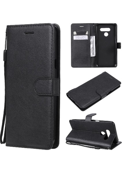 Kart Yuvası Klasik Düz Renk Iş Çantası ile Lg Q60/K50 Için Flip Case (Yurt Dışından)