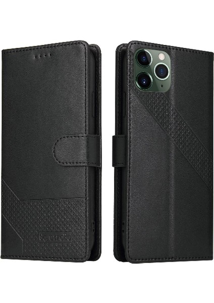 Iphone 11 Pro Max Premium Deri Üç Kart Yuvaları Için Flip Case (Yurt Dışından)