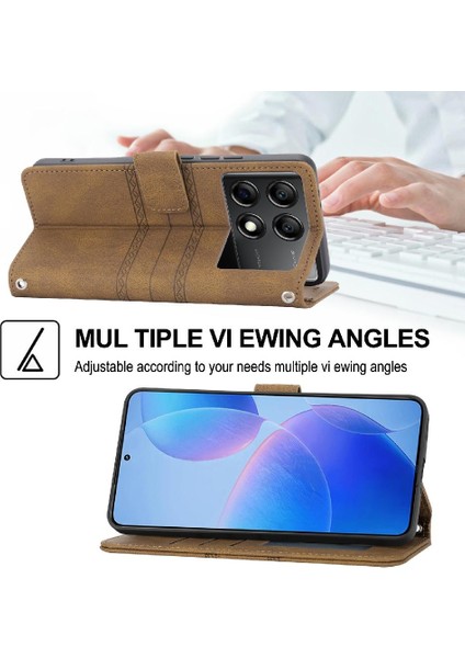Xiaomi Poco X6 Için Flip Case Cüzdan Kılıf Darbeye Koruyucu Kickstand (Yurt Dışından) indirimleri