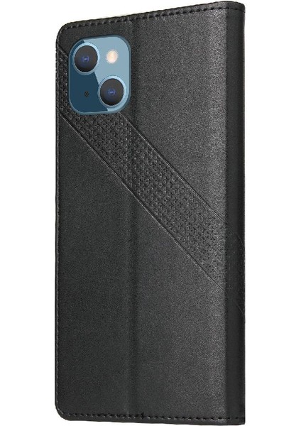 Iphone 13 Mini Üç Kart Yuvaları Premium Deri Kickstand Için Flip Case (Yurt Dışından)