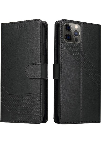 Iphone 12 Için Flip Case Pro Max Premium Deri Kickstand Üç Kart (Yurt Dışından)