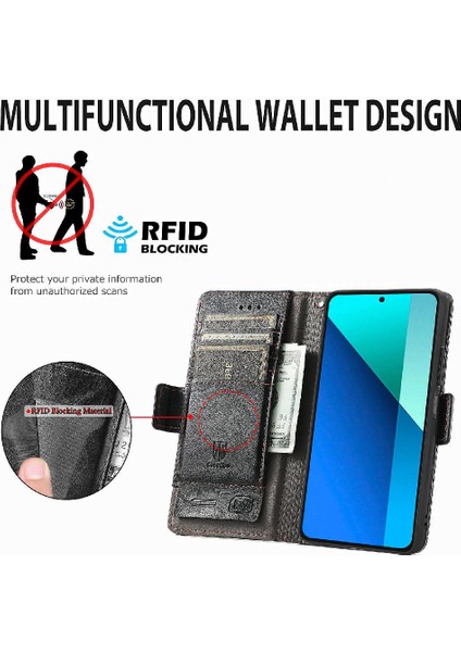 Xiaomi Redmi Not 13 Için Flip Case 4g Iş Ekleme Cüzdan Çok Renkli (Yurt Dışından)