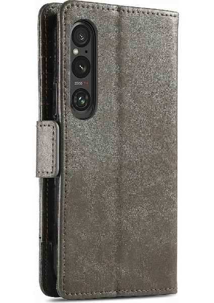 Sony Xperia 1 V Çok Renkli Ekleme Iş Çoklu Kart Için Flip Case (Yurt Dışından)