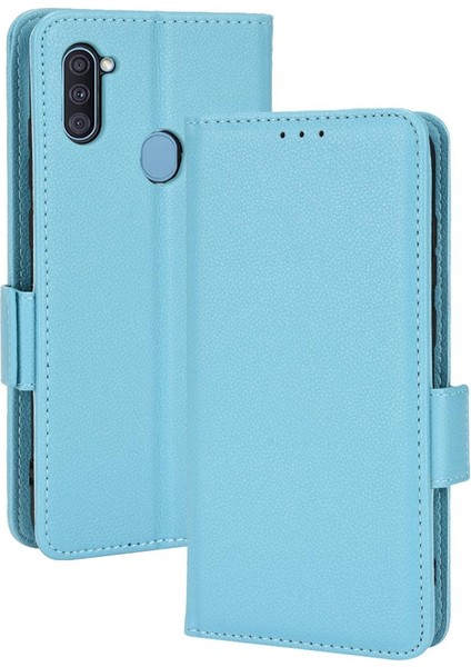 Samsung Galaxy A11 Pu Deri Kart Yuvaları Tutucu Yan Toka (Yurt Dışından)